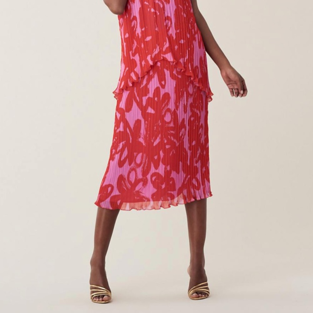 NWT Diane Von Furstenberg Gwyneth Pleated Skirt